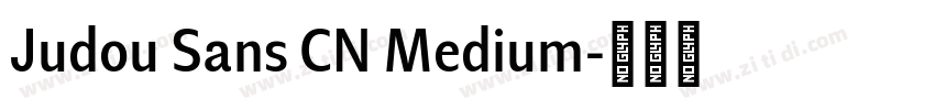 Judou Sans CN Medium字体转换